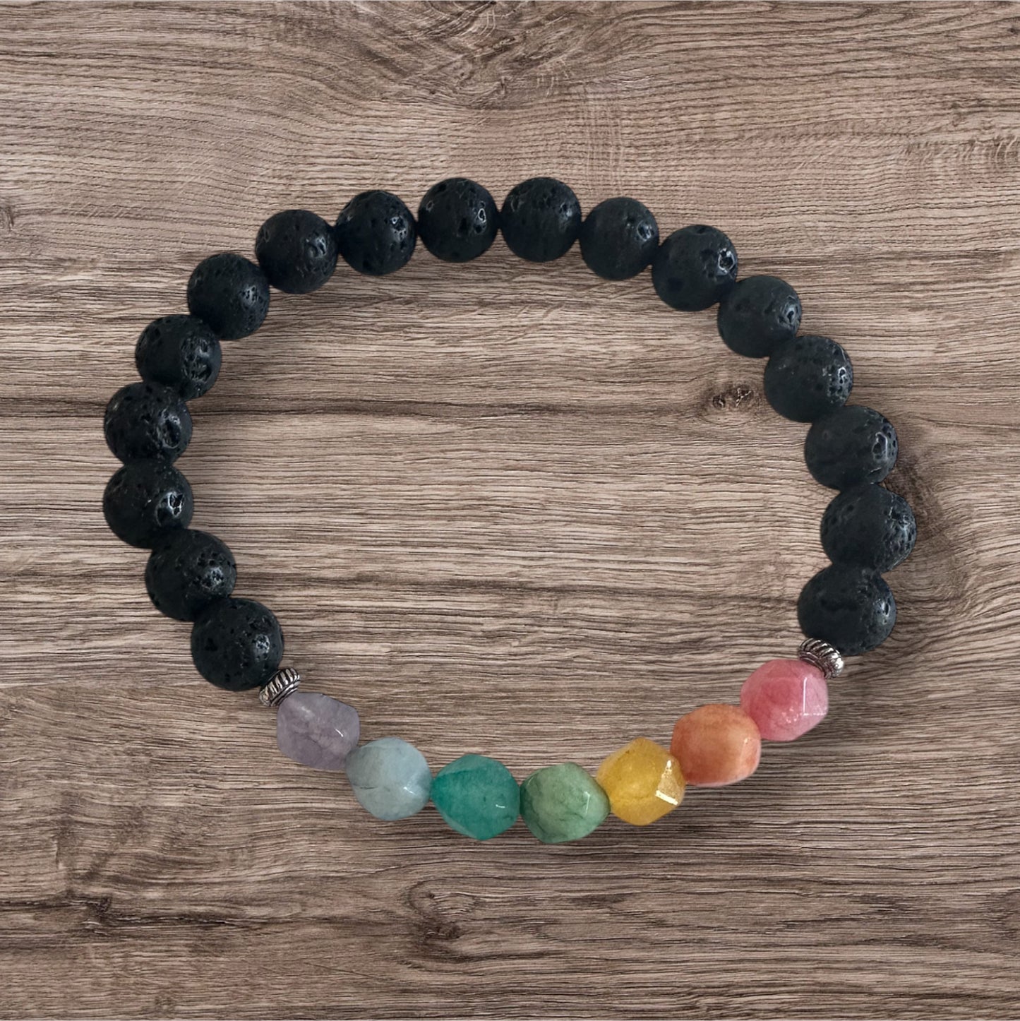 7 Chakra with Lava Stone