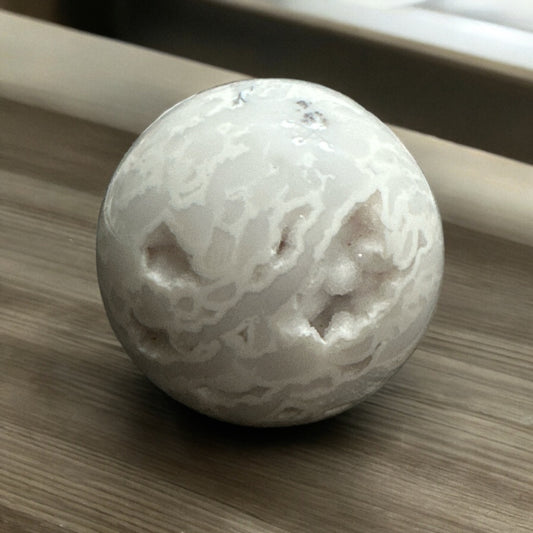 Snow Agate Sphere