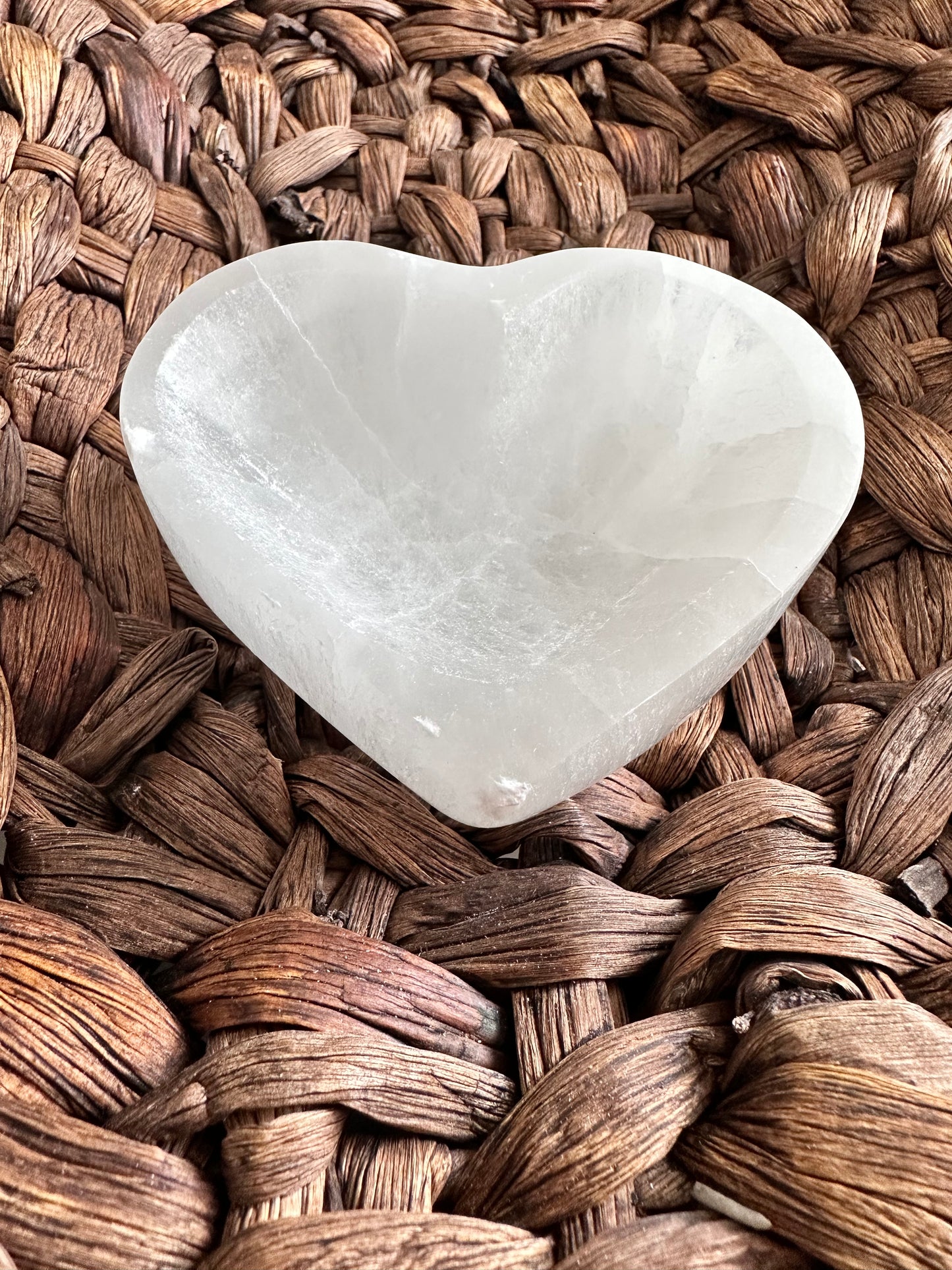 Selenite Heart Bowl